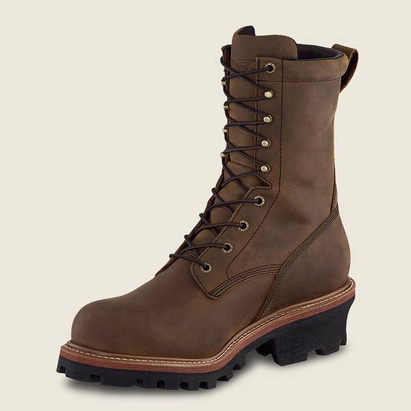 Bottes de Sécurité Red Wing - Loggermax - 9-Inch Insulated Waterproof Toe Logger - Marron - Homme 45